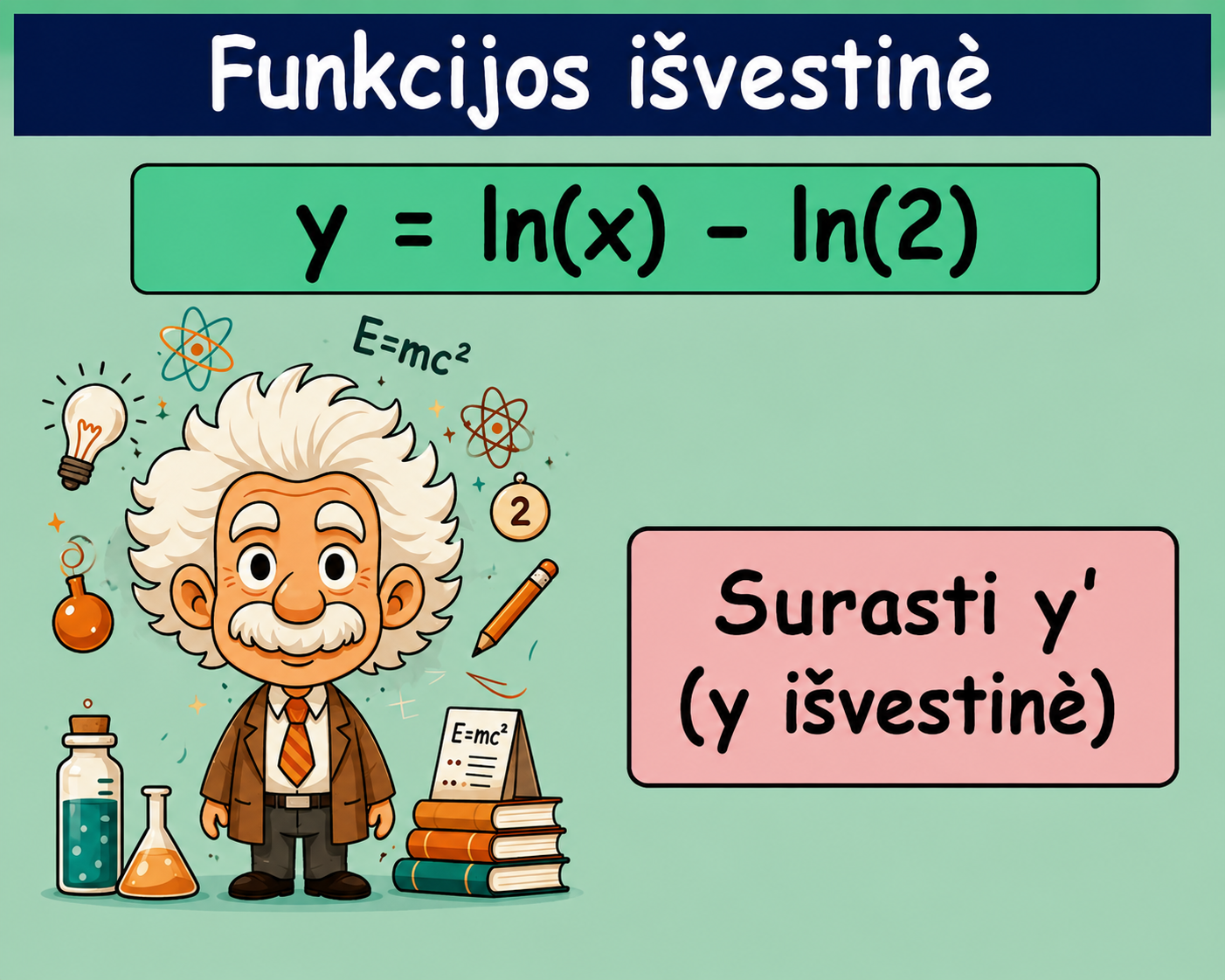 Ln funkcijos išvestinė